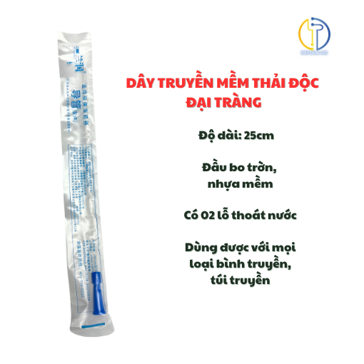 Combo 100 Dây truyền mềm thải độc cafe, thụt tháo đại tràng (nhập khẩu) dài 30cm