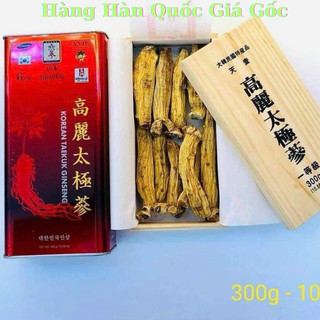 [Bạn mới nhập COSHBM -50% đơn 0Đ] Thiên Sâm Củ Khô Hộp Sắt Hàn Quốc 300g 10 củ Chuẩn Nội Địa