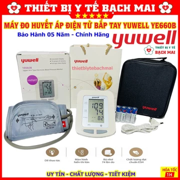 ✅ YUWELL YE660B - Máy Đo Huyết Áp YUWELL Bắp Tay YE660B