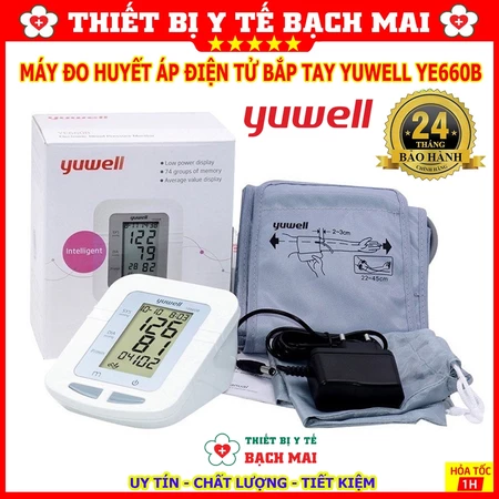 YUWELL YE660B - Máy Đo Huyết Áp YUWELL Bắp Tay YE660B
