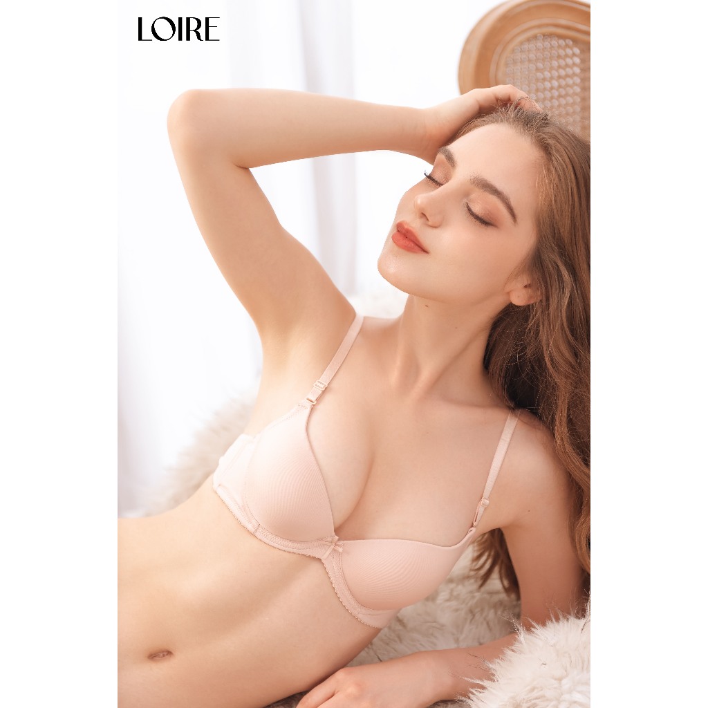 Áo Ngực Texture Trơn Có Gọng Đệm 2cm Nâng Ngực Loirechic BRTS80