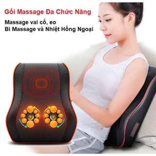 Gối Massage Cổ Vai Gáy Hồng Ngoại Cao Cấp Thế Hệ Mới Hỗ Trợ Giảm Nhức ...