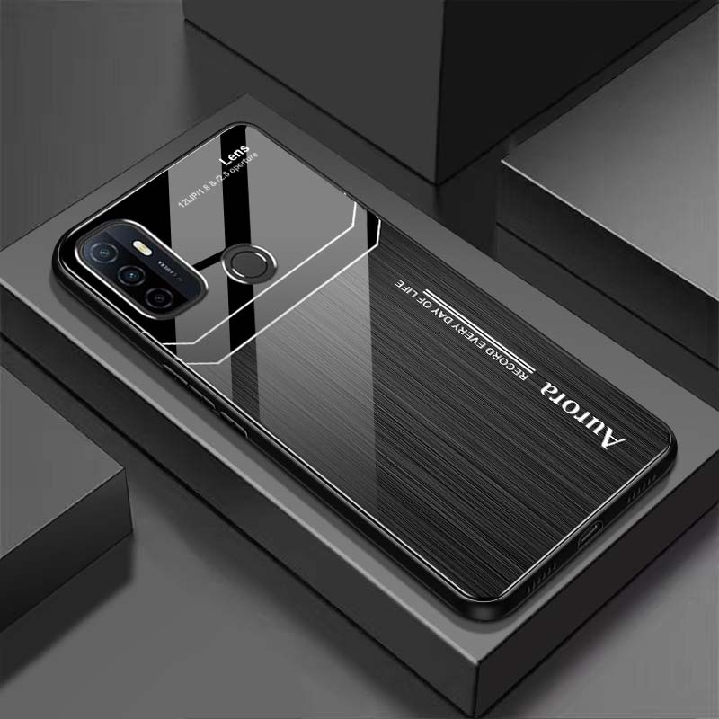 Ốp Lưng OPPO A53 Mặt Lưng Kính Cường Lực Sáng Bóng