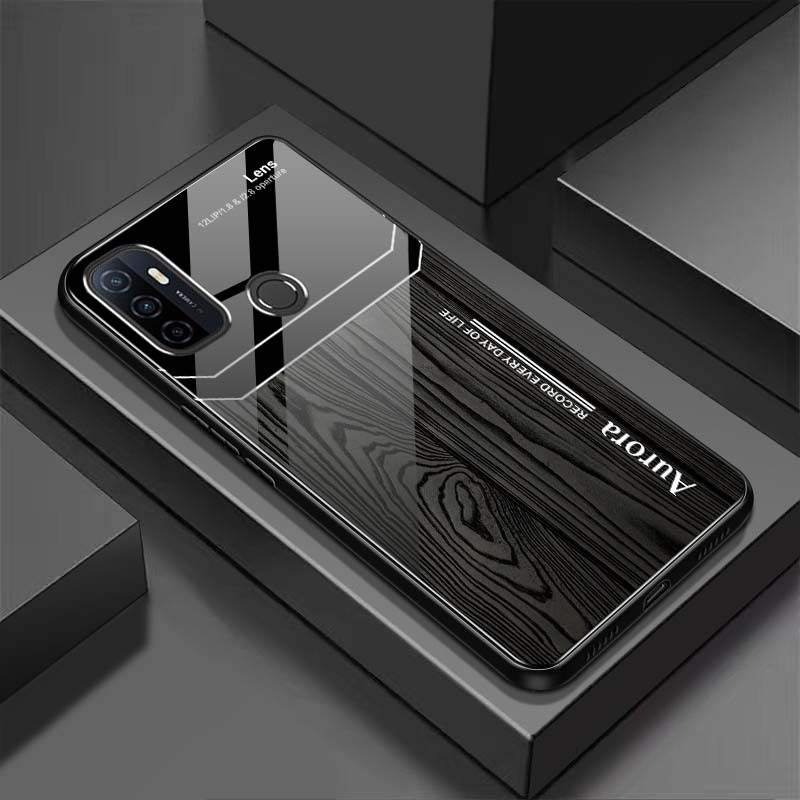 Ốp Lưng OPPO A53 Mặt Lưng Kính Cường Lực Sáng Bóng