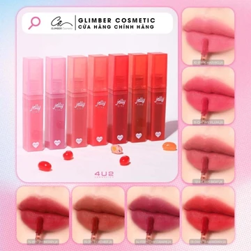 Son Tint Thạch Giúp Môi Căng Mọng Mịn Màng Lâu Trôi 4u2 Jelly Tint 4g Thái Lan