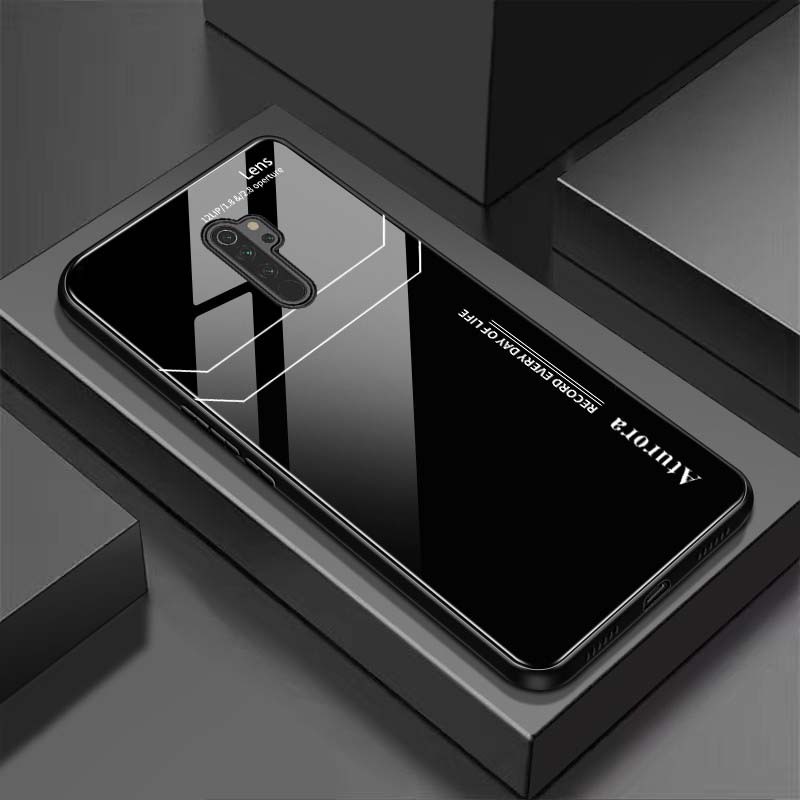 Ốp Lưng OPPO A5(2020), A9(2020) Mặt Lưng Kính Cường Lực Sáng Bóng