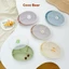 Khay Ăn Dặm Cocobear Chất Liệu Silicon Dày Dặn Kèm Nắp Đậy Trong Suốt , Khay Ăn Dặm Có Đế Hít Chống Trơn Trượt