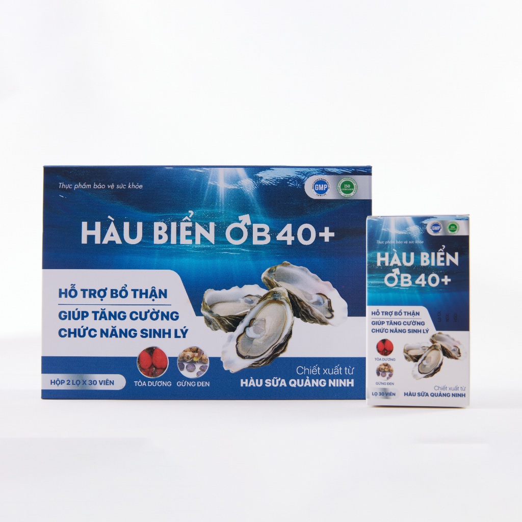 Ảnh Tinh Chất Hàu Biển OB 40+ Tăng Cường Sinh Lý Nam Giới, Bổ Thận Tráng Dương (Bộ 2 Hộp x 30 Viên) 2