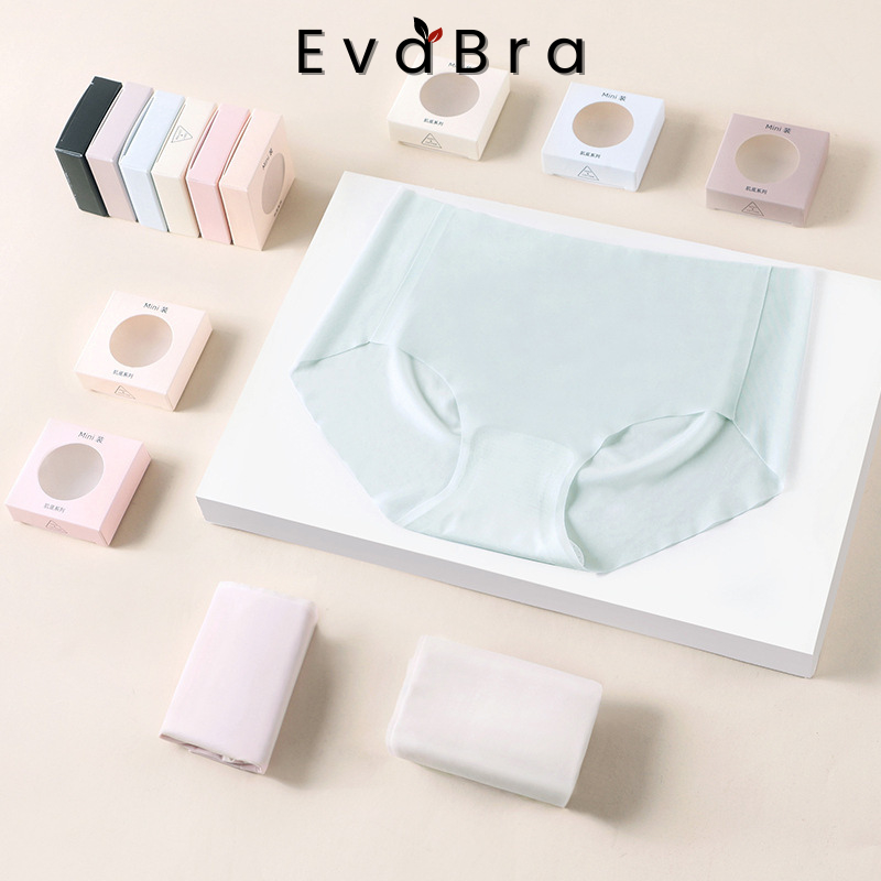 Combo 6 Quần Lót Nữ Su Thạch Băng Lụa Kháng Khuẩn Siêu Tàng Hình Eva Nipples Q6135