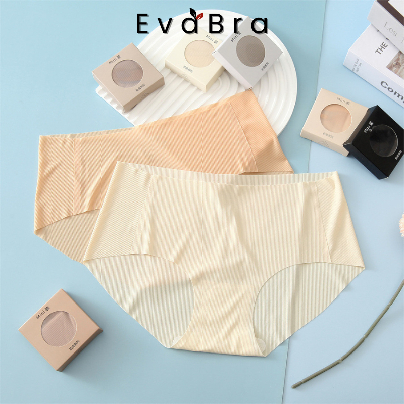 Combo 6 Quần Lót Nữ Su Thạch Băng Lụa Kháng Khuẩn Siêu Tàng Hình Eva Nipples Q6135