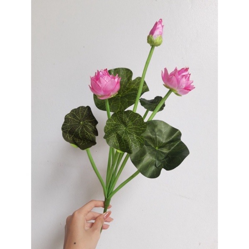 Cành sen nhỏ dài 45cm siêu sang đủ màu