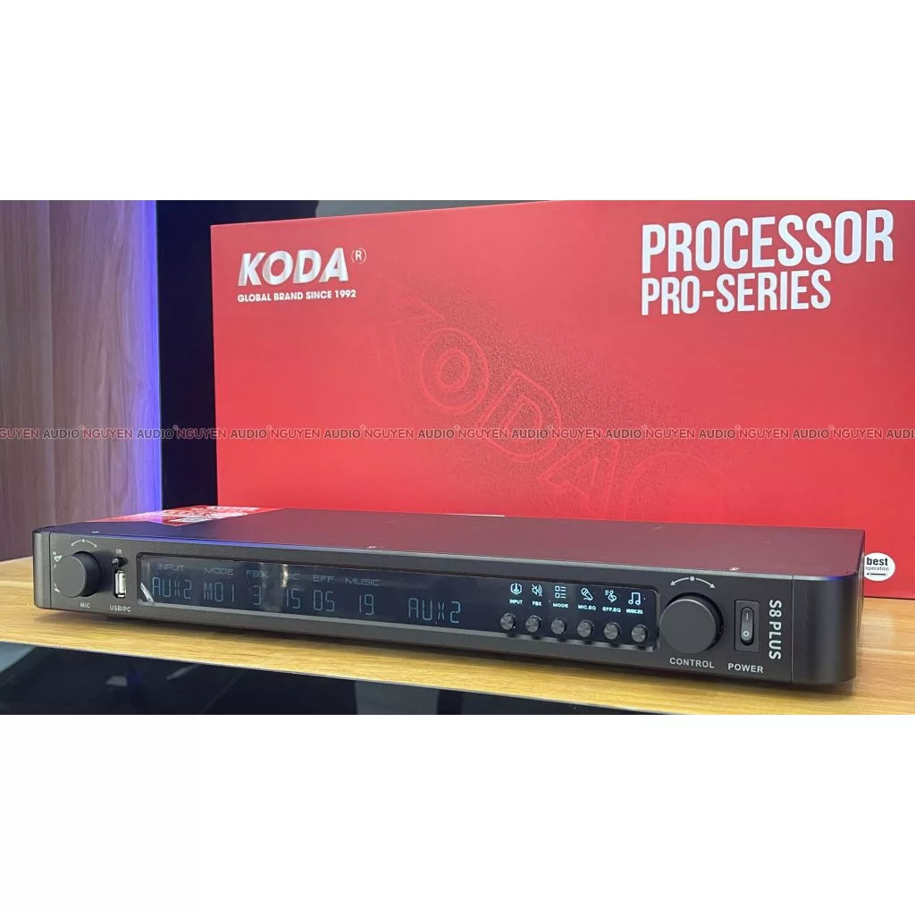 Vang Số Koda S8 PLUS 💥 HÀNG CAO CẤP 💥 Vang Số Hiệu Ứng Echo Reverb Mượt Mà, Có Bluetooth 6.0, 16 Mod