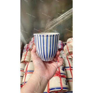 Ly Gốm Vẽ Gà Trống Xưa/Hoa/Chỉ/Phết Nhiều Dung Tích - Hàng Cao Cấp Kiểu Dáng Đẹp - Gốm Lái Thiêu Xưa Cho Người Hoài Niệm