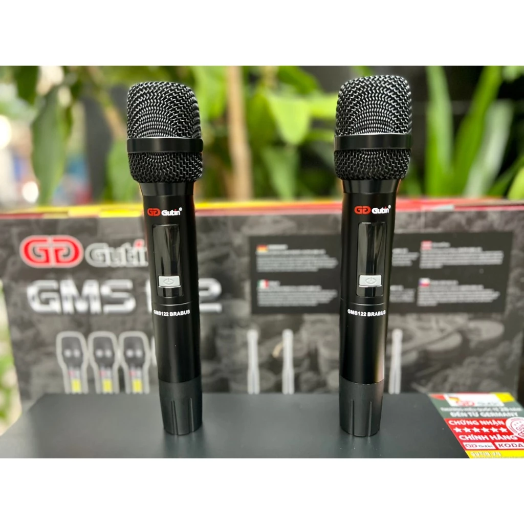 Micro không dây 4 micro GUTIN GMS122 💥HÀNG CAO CẤP💥 Micro Karaoke Đức Thiết Kế Hiện Đại, Chất Lượng