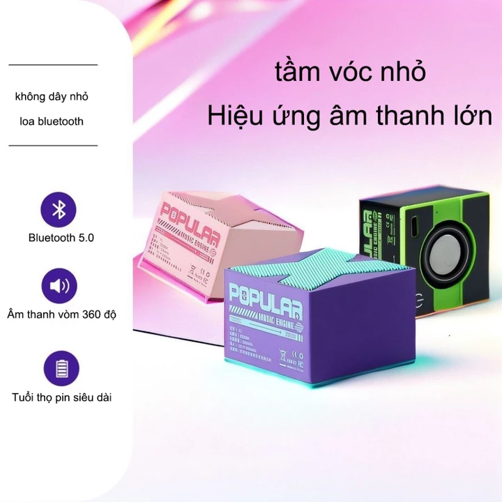 Loa Bluetooth Mini Loa Bluetooth Di Động Loa Siêu Trầm Loa Bluetooth Âm Thanh Vòm 360 Độ Chất Lượng Âm Thanh Năng Động – 3