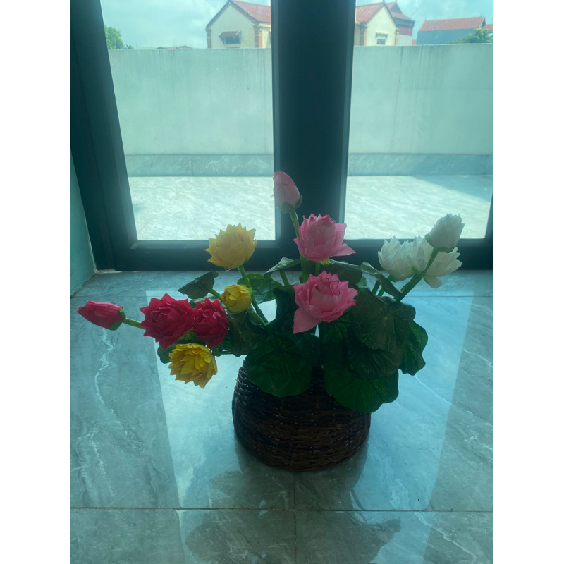 Cành sen nhỏ dài 45cm siêu sang đủ màu