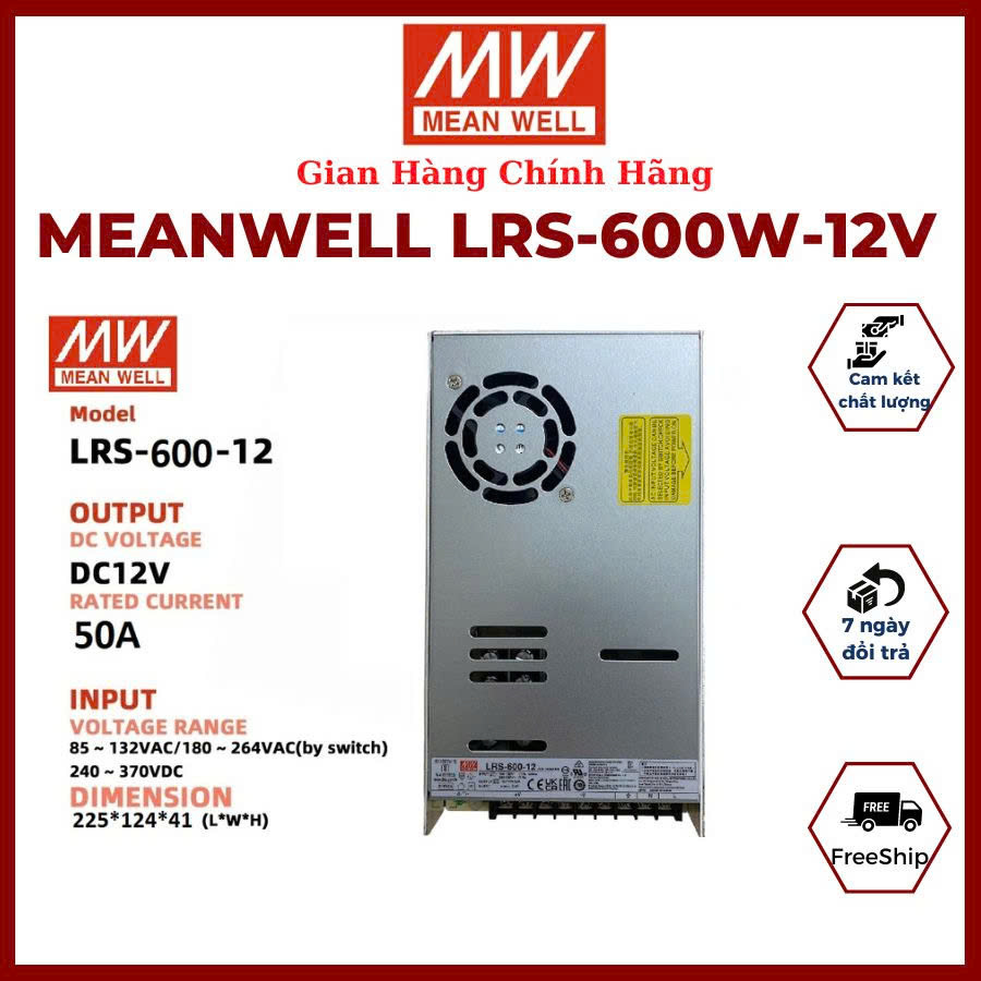 Meanwell - Nguồn Meawell 12V,24V - Đổi Nguồn 220v Sang 12v, 24v - 15A ...