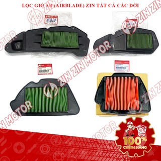 Lọc Gió AB 160 2022- 2026+, AirBlade 150 2020 2021, Air Blade 125 2013 - 2026+, AB 110 Fi, Xăng Cơ Chính Hãng - ZZM