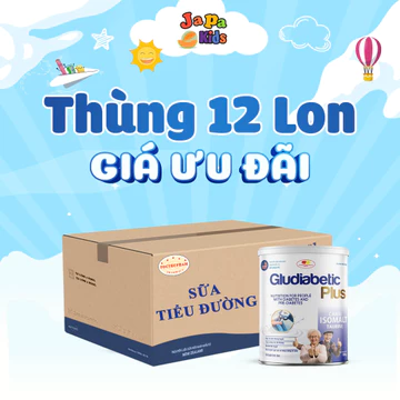 Thùng 12 Hộp Sữa Tiểu Đường Gludiabetic Plus Sữa Dinh Dưỡng Cho Người Tiểu Đường Chính Hãng