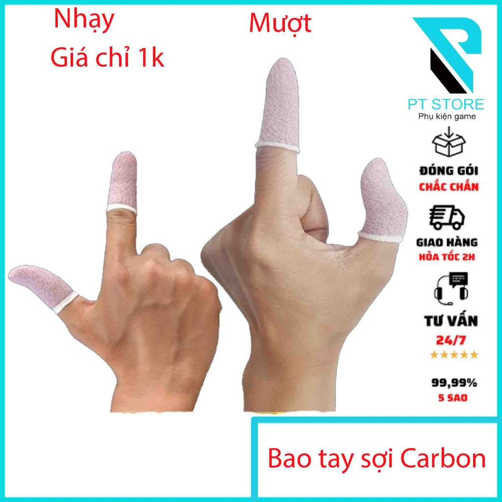 Bao tay chơi game sợi carbon hồng nhạt