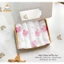 Khăn sợi tre, mềm mịn 100% sợi tre Cao cấp mềm mịn cho bé hộp 5 chiếc HC03 - 3SBABY