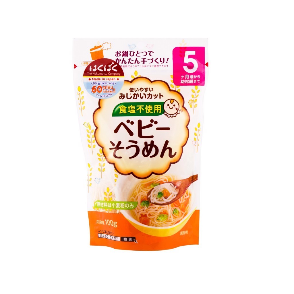 Mì somen / bún / mì hữu cơ cho bé ăn dặm