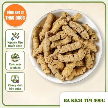 Ba kích tím 500g, củ ba kích khô rút lõi, ba kích củ to, sạch đẹp - Tổng Kho Sỉ Thảo Dược