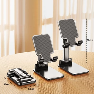 Giá đỡ điện thoại ô tô cute, kệ điện thoại đế giữ để bàn bằng kim loại xoay 360 độ xem phim livestream