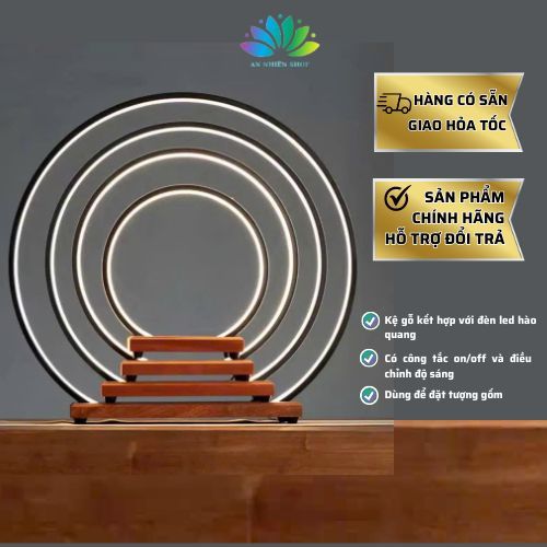 Kệ Đèn Led Hào Quang Dùng Để Trang Trí Tiểu Cảnh, Decor Phong Thủy ...