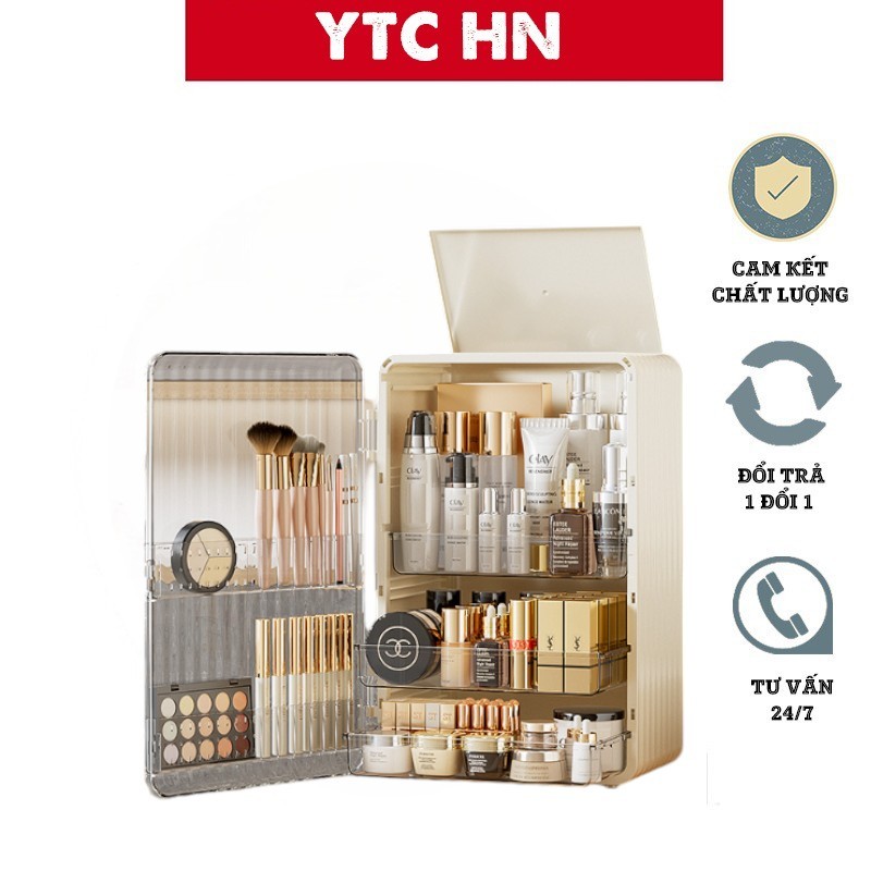 Kệ Đựng Mỹ Phẩm YTC  Cao Cấp Loại Lớn Chống Bụi Chống Nước Tiện Lợi