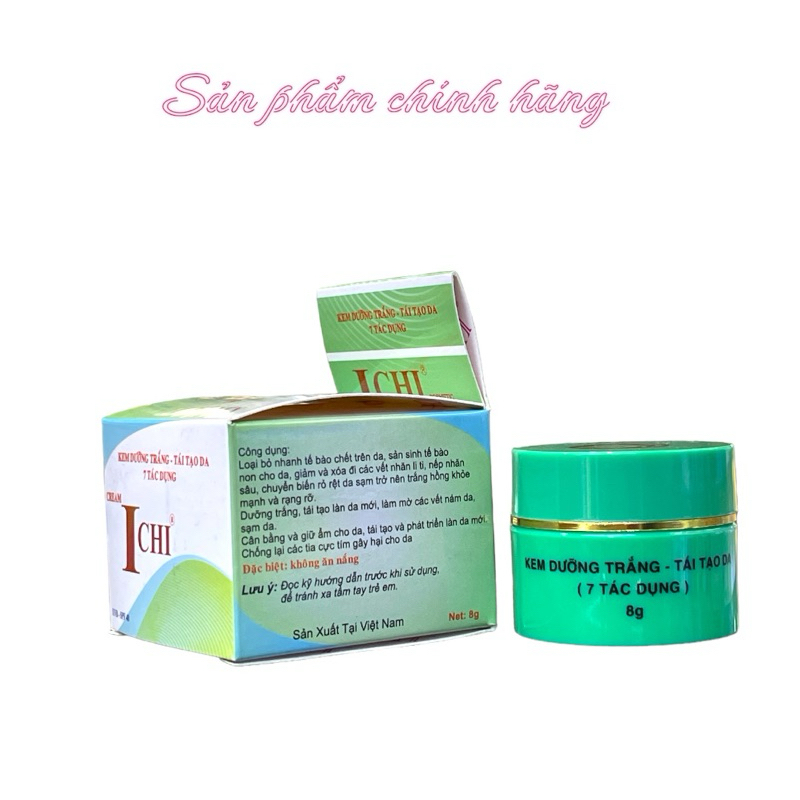 Kem ICHI dưỡng trắng tái tạo 7 tác dụng 8gram