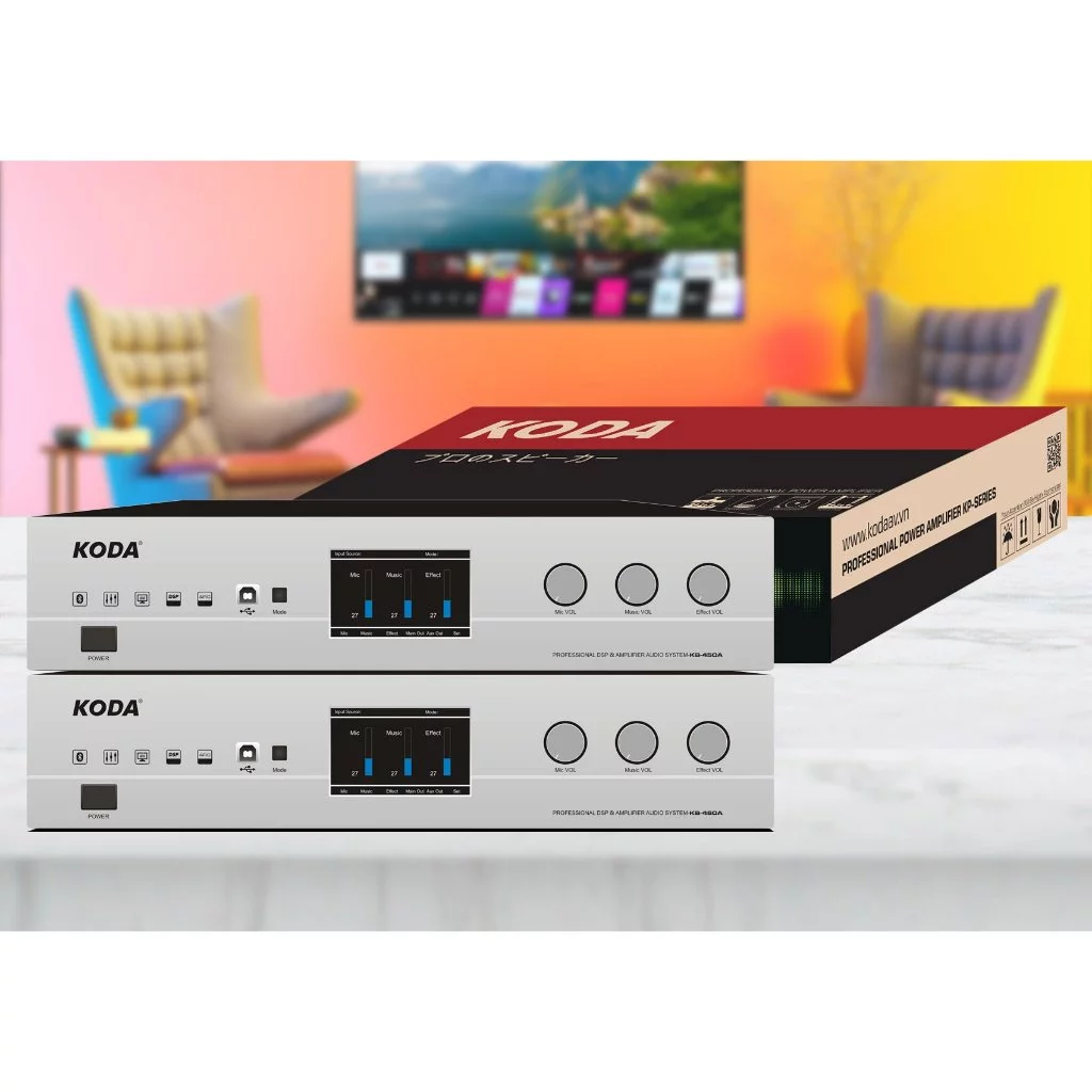 Amply Liền Vang Số Koda KB450A  💥 HÀNG CAO CẤP 💥 Amply Kỹ Thuật Số Hỗ Trợ DSP, Màn Hình Màu Lớn