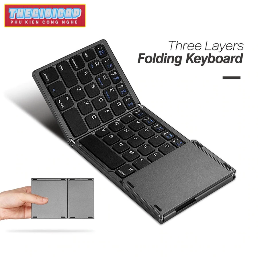 Bàn phím touchpad siêu nhạy cho bạn thoải mái gõ chữ, có khả năng kết nối tự động 3 hệ điều hành tương thích.