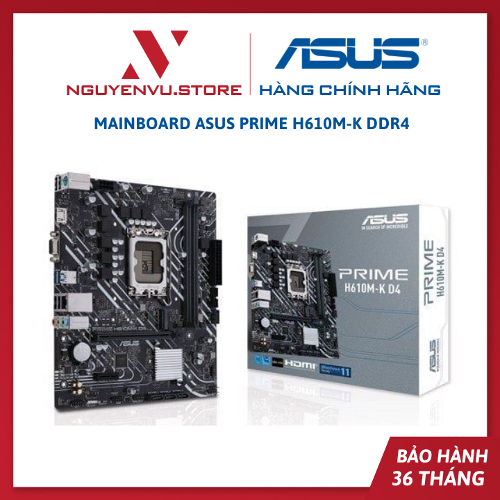 Mainboard ASUS PRIME H610M-K DDR4 - hàng chính hãng | BigBuy360 - bigbuy360.vn
