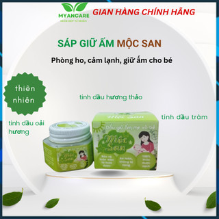 Sáp giữ ấm cho bé Mộc San 30g (loại to) HTX dược liệu chống cảm giảm ho