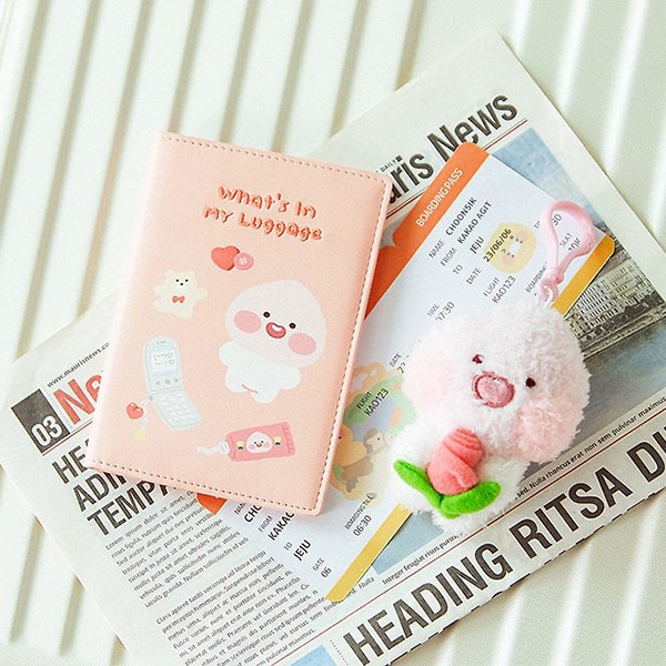 Ảnh Ví Đựng Hộ Chiếu, Bọc Hộ Chiếu, Passport Case Trong Suốt Kakao Friends 3