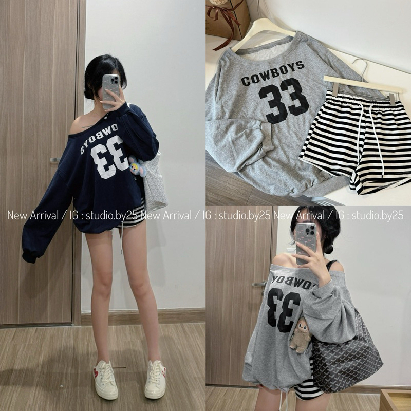 SET ÁO SWEETER NỈ DA CÁ COWBOYS33 CÓ KÈM QUẦN HÀNG QCL1, PHONG CÁCH ...