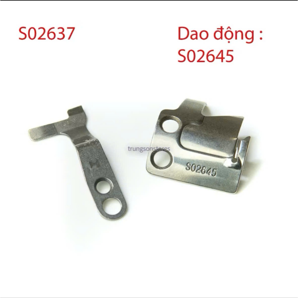 Bộ Dao Cắt Chỉ Máy May Công Nghiệp 1 Kim Điện Tử Juki Jack Bruce – Dao Động S02645 + Dao Tĩnh S02637