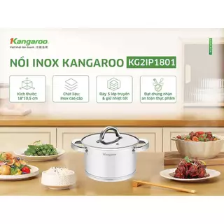 Nồi inox 18cm Kangaroo KG2IP1801