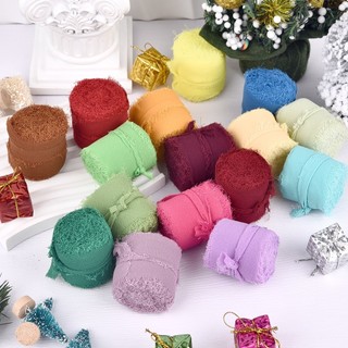Cuộn ruy băng vải thô 4cm (dài 4,5cm) dùng decor trang trí tiệc cưới, thắt nơ gói quà DIY