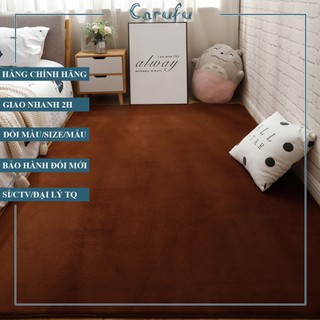 Thảm trải sàn phòng ngủ màu Nâu size 200x160cm NHUNG nỉ cao cấp