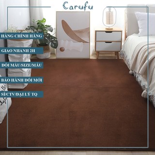 Thảm trải sàn phòng ngủ màu Nâu size 200x160cm NHUNG nỉ cao cấp