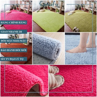 Thảm TRÒN trải sàn phòng khách Lông CỪU | Màu Xanh rêu 100cm