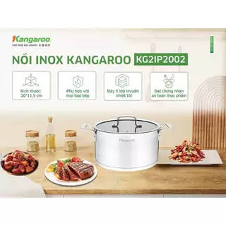 Nồi inox 20cm Kangaroo KG2IP2002