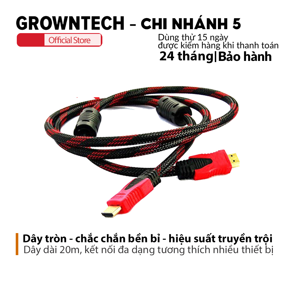 Dây HDMI to VGA tròn 20M tốc độ dẫn truyền cao có thể kết nối nhiều ...