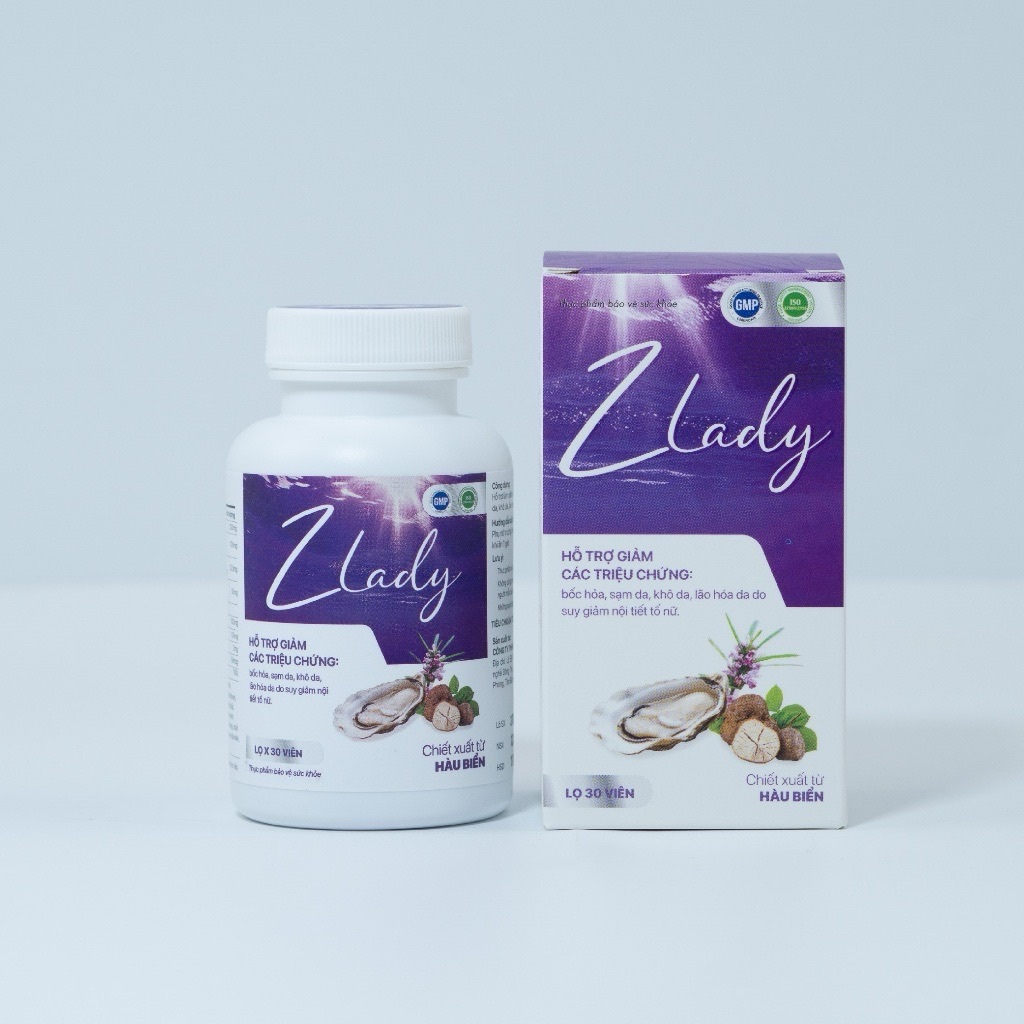 Ảnh Viên uống nội tiết tố nữ estrogen Zlady hỗ trợ làm đẹp da( hộp 30 viên) 1