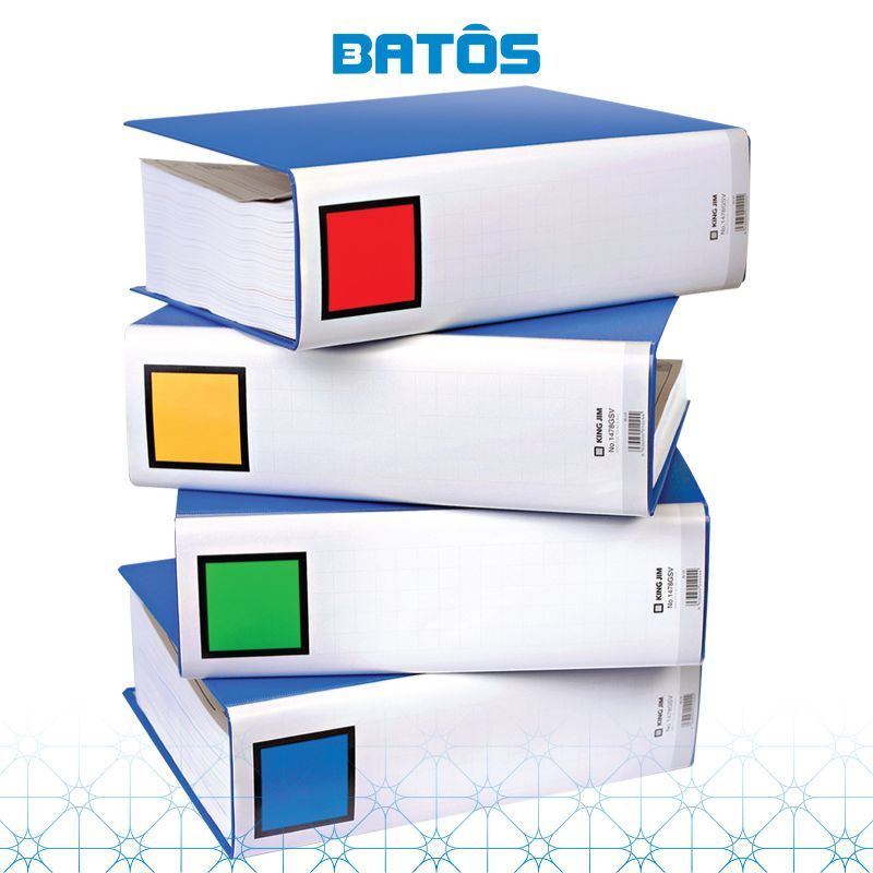 Bìa còng ống King Jim A4 1470GSV / 2470GSV sức chứa 1000 tờ.