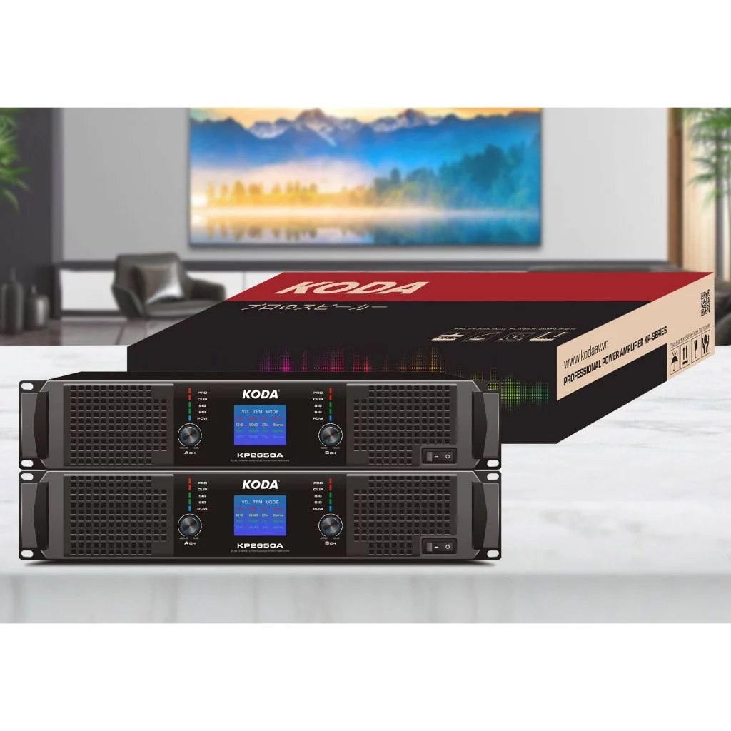 Cục Đẩy Koda KP2650A BIG LCD SCREEN 💥 HÀNG CAO CẤP 💥 Cục Đẩy Đa Dạng Cho Âm Thanh Ổn Định, Tinh Tế