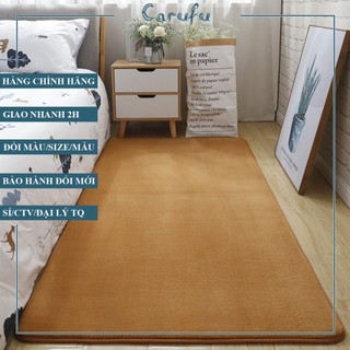 Thảm tròn trải sàn phòng ngủ màu KhaKi size 120cm | Nhung NỈ | lông ngắn một màu