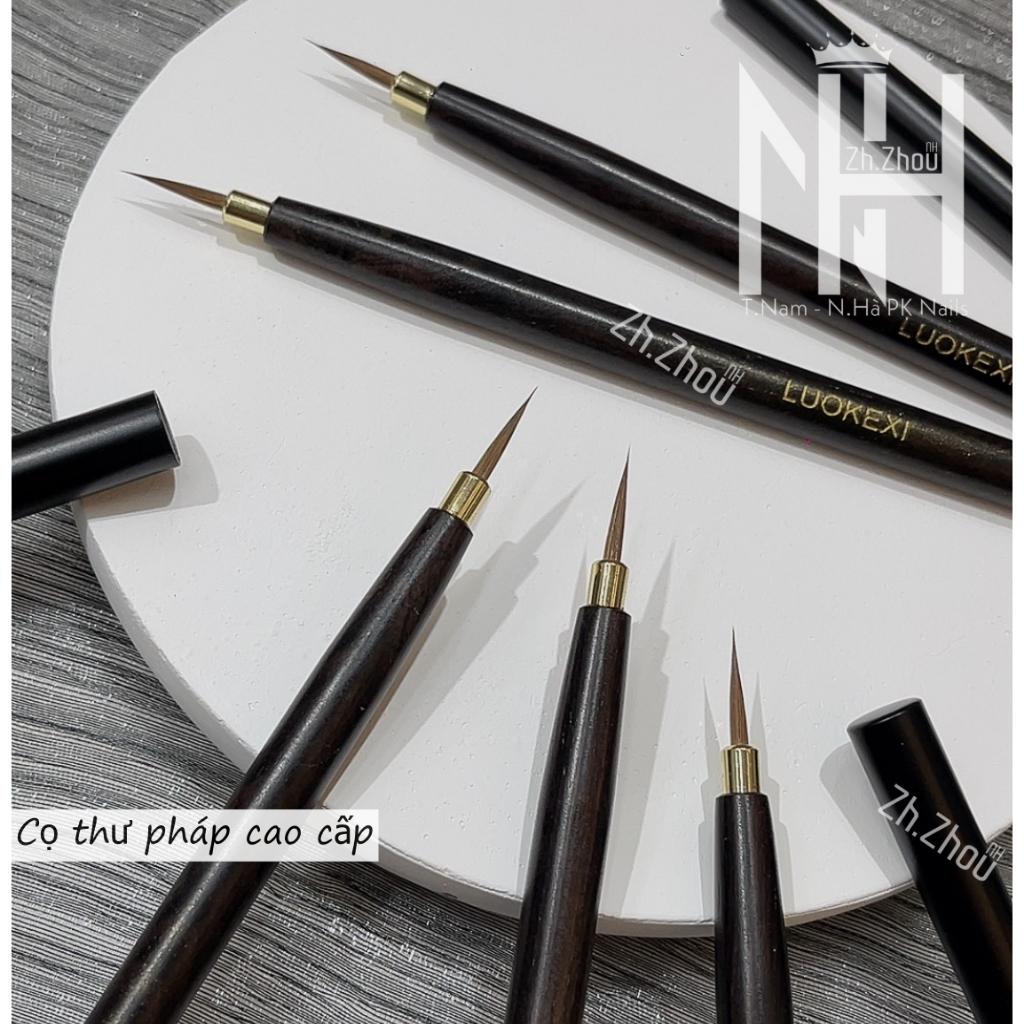 Cọ thư pháp vẽ móng, cọ tô vẽ màu nước, phụ kiện nail chính hãng